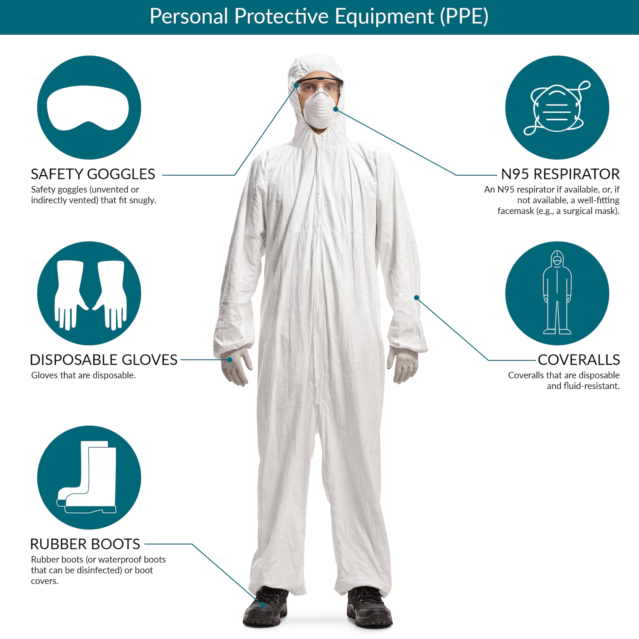 Information about recommended PPE