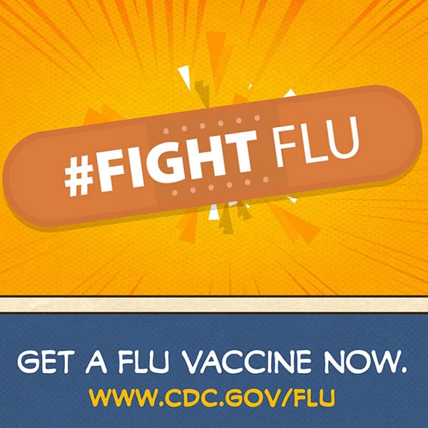 Get a flu vaccine now #fightflu