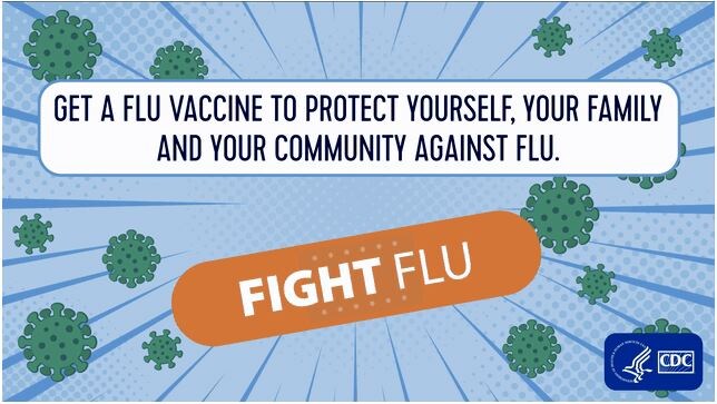 Get a flu vaccine to protect yourself, your family, and your community against flu