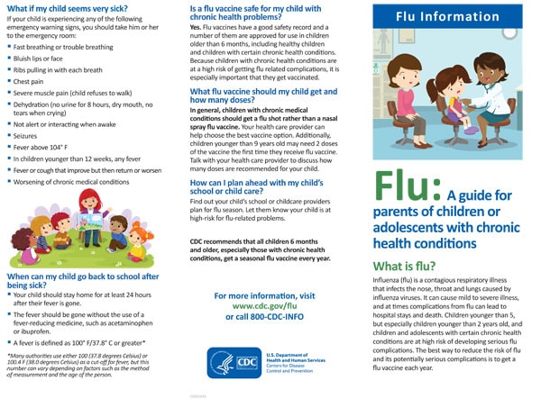 A Flu Guide for Parents of Children or Adolescents with Chronic Health Conditions