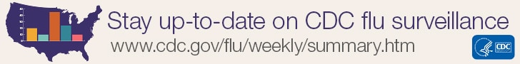 Stay up-to-date on CDC flu surveillance.
