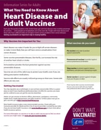 Heart disease and adult vaccines