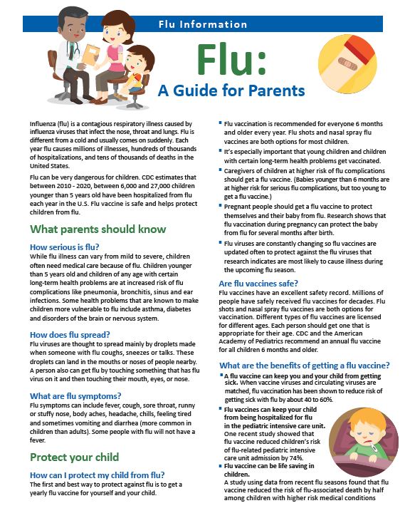 Influenza: una guía para padres