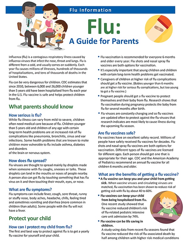 La influenza: Guía para padres