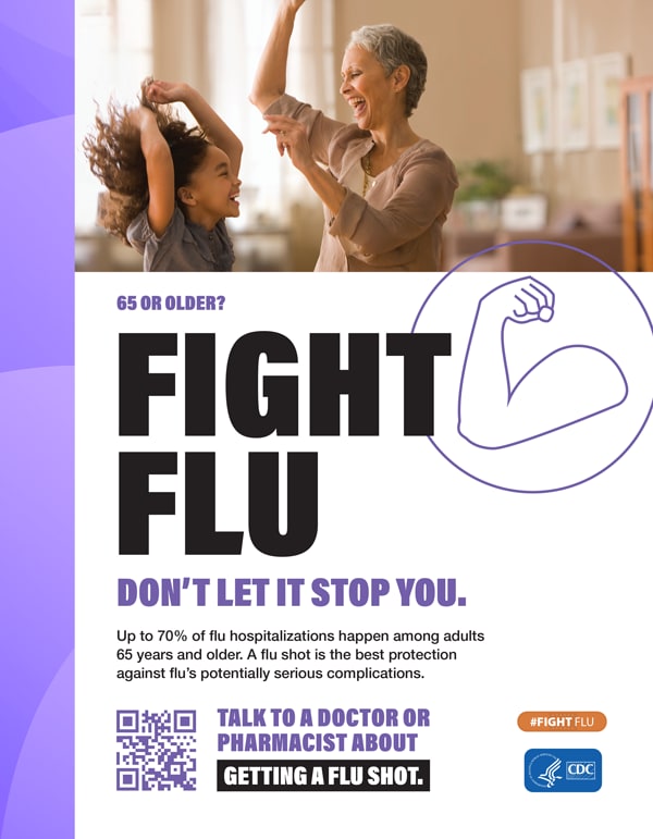 65 and older: Fight Flu! Dont Let It Stop You!