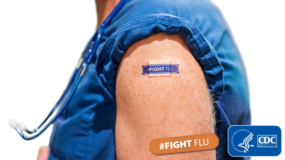 fight flu bandaid
