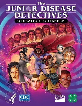 Cover of The Junior Disease Detectives: Operation Outbreak Graphic Novel