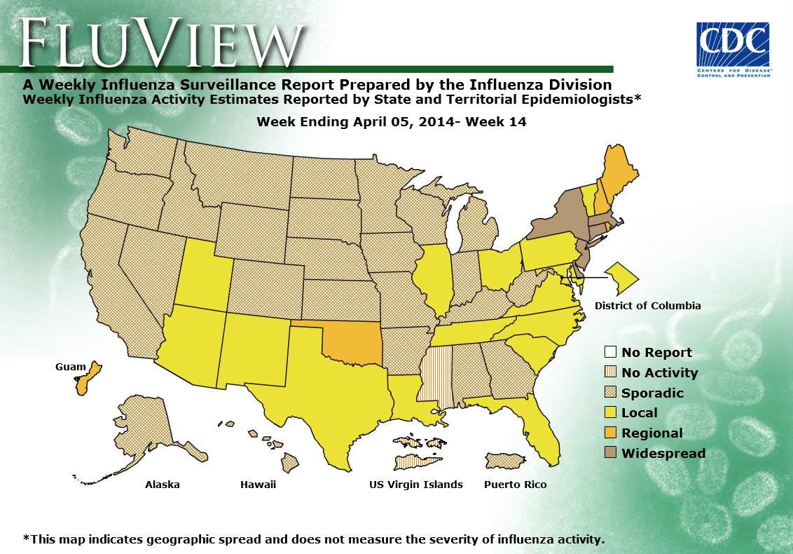 WEEK 14, 2013 FLU MAP NOT PRESENT ON SERVER