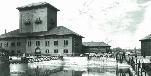 The waterworks at Grand Rapids, Michigan. An historic site for community water fluoridation