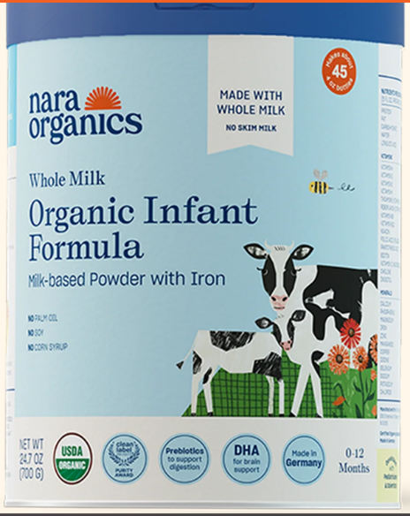 Product photo of Nara Organics Whole Milk Organic Infant Formula