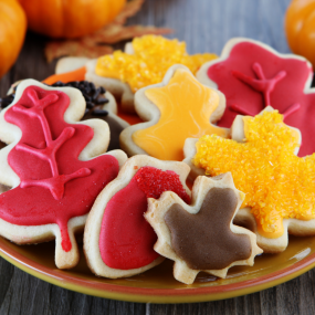 fall leaf cookies