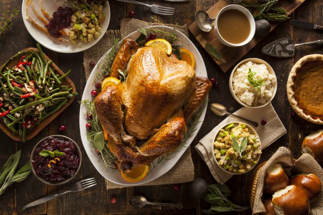 Whole homemade Thanksgiving turkey