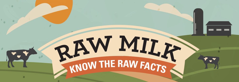Raw Milk - Know the Raw Facts infographic banner