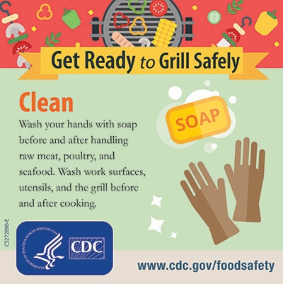 Grill Safety Clean Your Hands Twitter