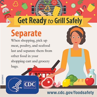 Grill Safety separate foods instagram