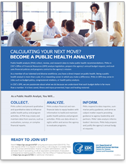 OFR Public Health Analyst flyer screenshot