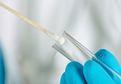 Photo of test tube and cotton swab