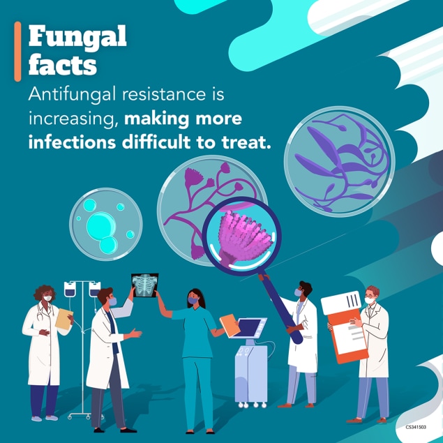 Fungal facts: Antifungal resistance is increasing, making more infections difficult to treat.