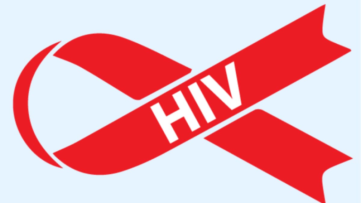 HIV red ribbon