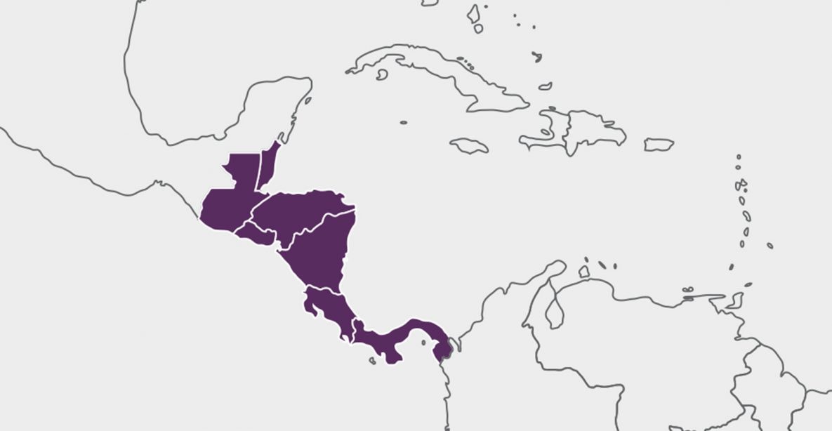 Central America Region map