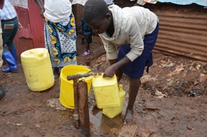 Water supply in the Kibera slums