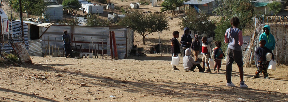 One of the informal settlements in Windhoek, capital of Namibia. Photo by Rachel Coomer/CDC.