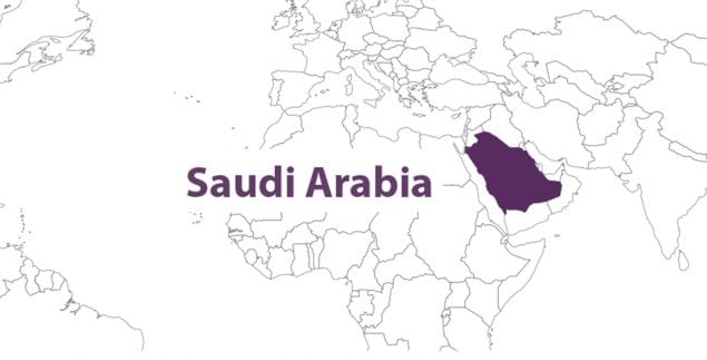 Saudi Arabia map