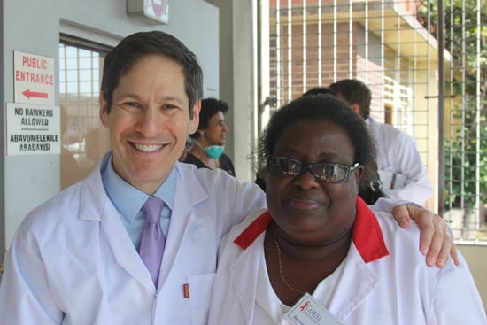 CDC Director, Dr. Tom Frieden, and CAPRISA’s Bernadette Madlala pose at the recent tour of the CAPRISA eThekwini Clinical Research Site in Durban, KwaZulu-Natal, South Africa, as part of the PEPFAR Annual Meeting 2014.