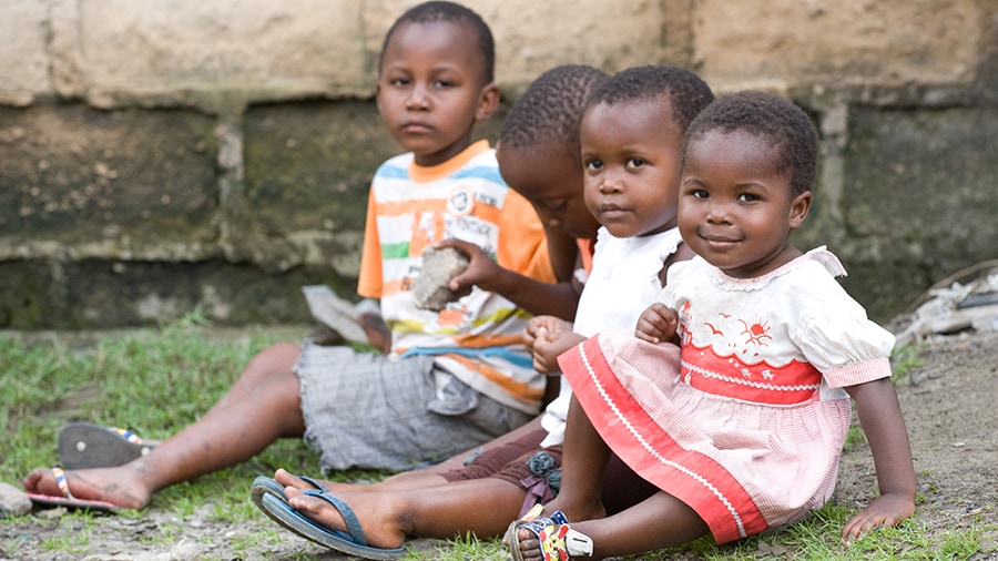 Children in Tanzania.