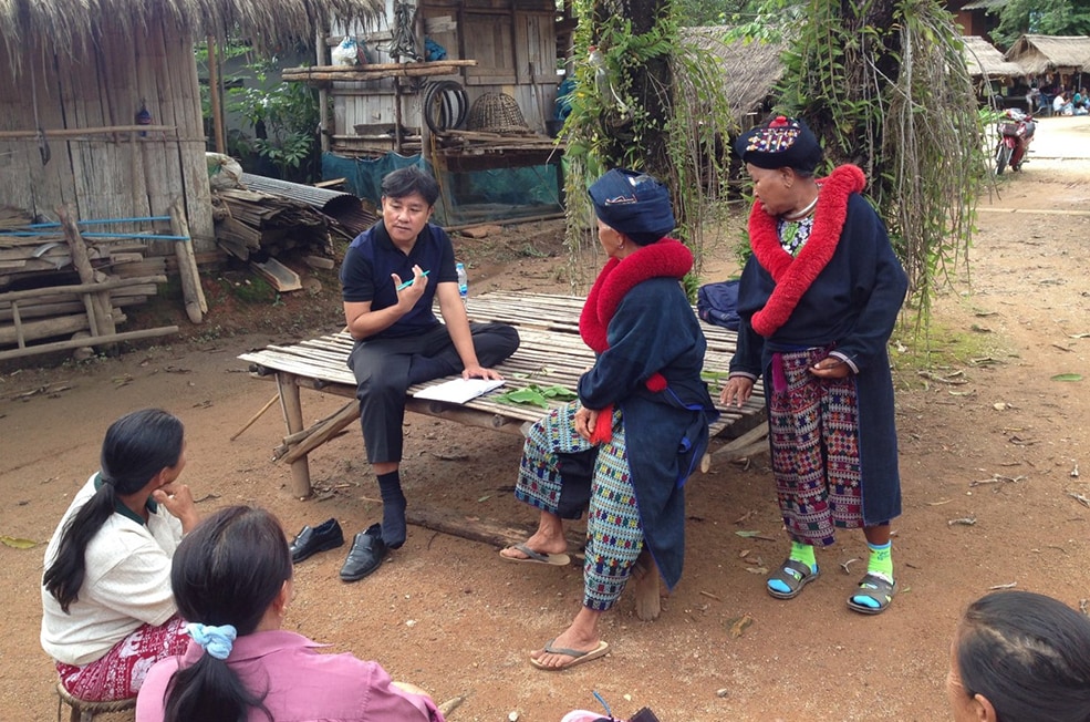 Investigation of hand, foot, and mouth disease in the hill tribe villages in northern Thailand. Photo: Tawatchai Apidechkul