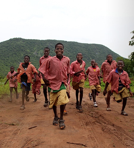 Children playing during NTD activities in Nigeria. Photo: Patrick Adams, RTI International.