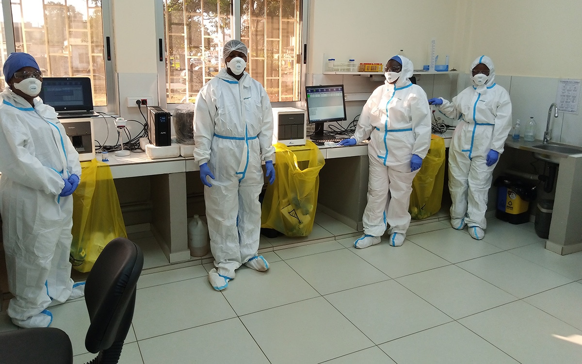 Laboratory experts at an Africa CDC-supported laboratory. Photo: Africa CDC