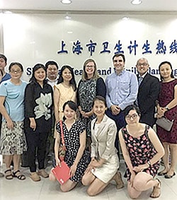 Shanghai CDC hosted the U.S. CDC's NCD Mobile Phone Survey team in August 2016.