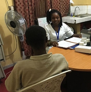 A counseling session at Redemption Hospital.