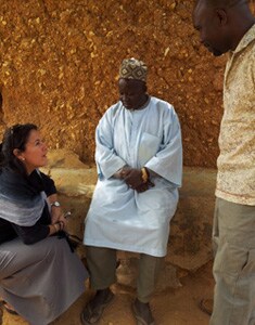 Dr. Victoria Gammino meeting with clan heads in Jigawa state, northern Nigeria.