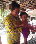 Cambodian mother and child