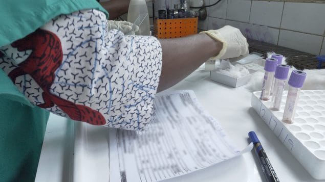 Blood Testing During Children's Hospital 