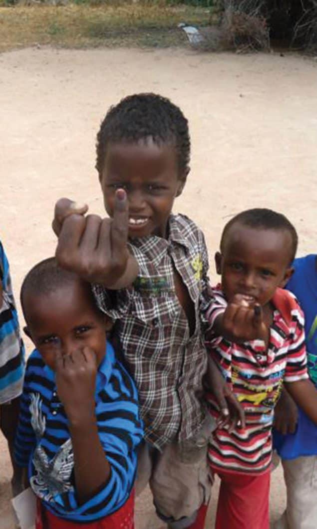 Children in the town of Dadaab located in Garissa County, in eastern