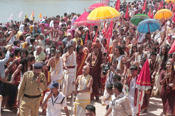 Ujjain Kumbh Mela procession.