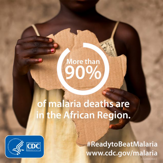 More than 90% of Malaria deaths are in the Africa region. www.cdc.gov/globalhealth