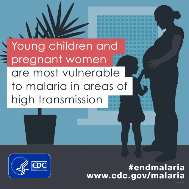 Young children & pregnant women are most vunerable to malaria in areas of high transmission