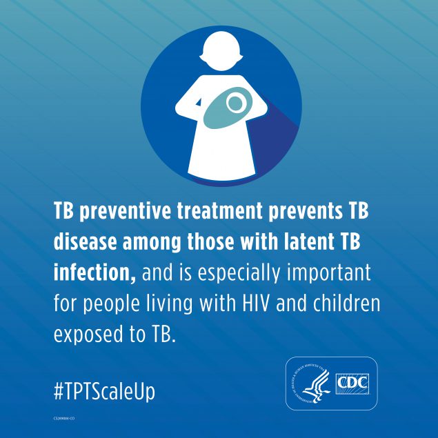 TB preventative treatment prevents TB in those with latent TB infection, and is especially important for people living with HIV and children exposed to TB #TBTScaleUp