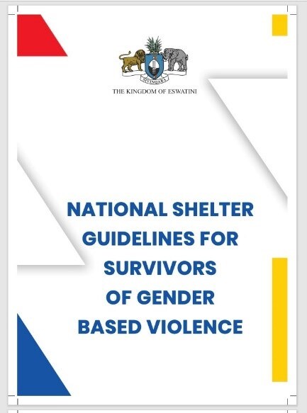 Cover of the National Shelter Guidelines for Survivors of Gender Based Violence. 