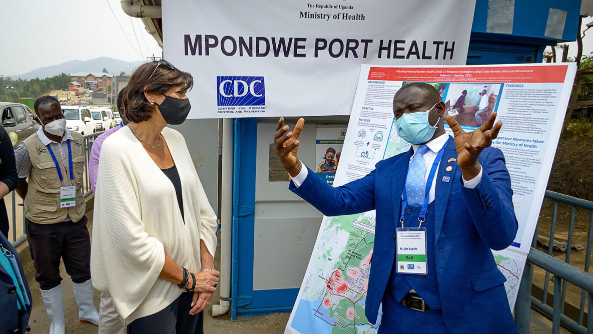 Collaboration between the Uganda MOH and the U.S. CDC to improve border screening and services at Mpondwe