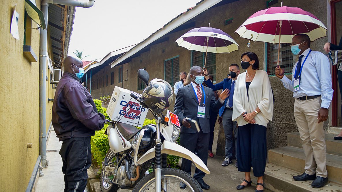 CDC Director Rochelle Walensky, visits Kagondo Hospital in Uganda’s, near border with the Democratic Republic of the Congo