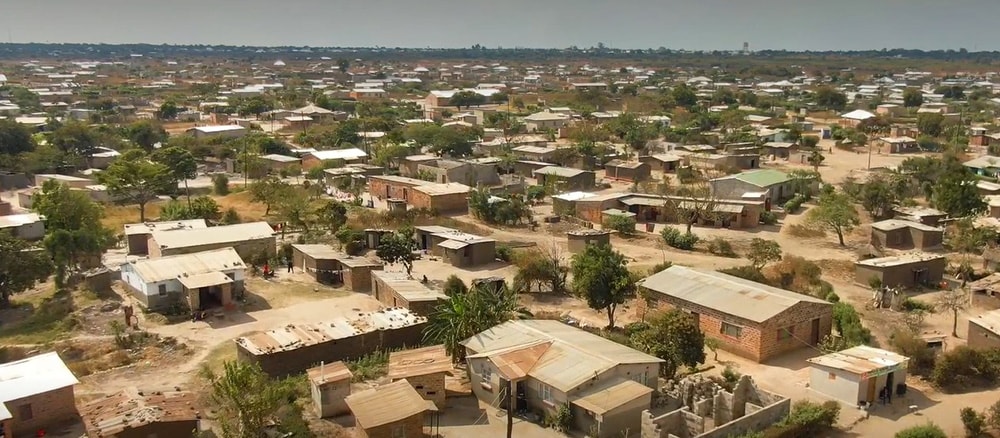 Aerial view of Zambia’s capital Lusaka