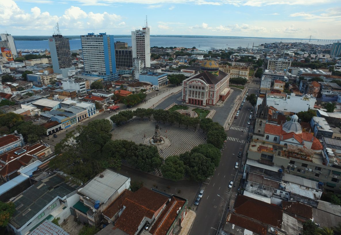 Arial photo of Manaus, Brazil.