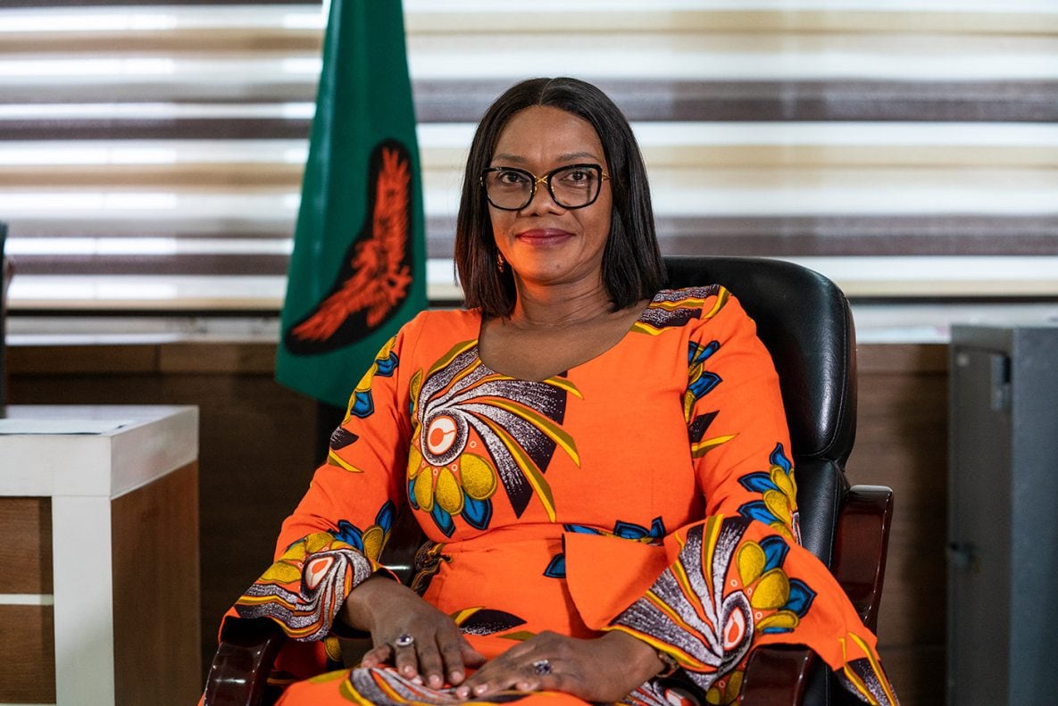 Photo of Sylvia Masebo, Zambia Minister of Health.