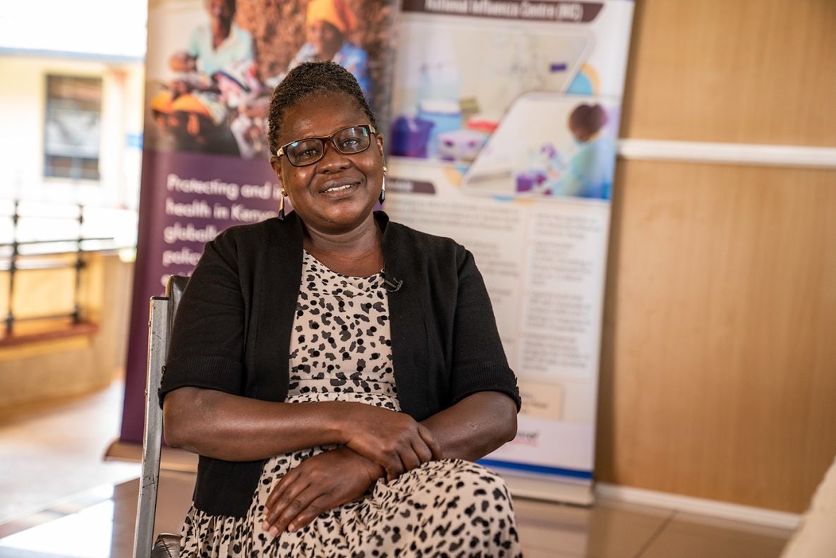 Photo of National Influenza Laboratory Manager Mary Okeyo.