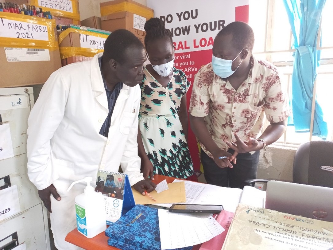Field Officer visits Munuki Health Center in Juba to perform regular on-site